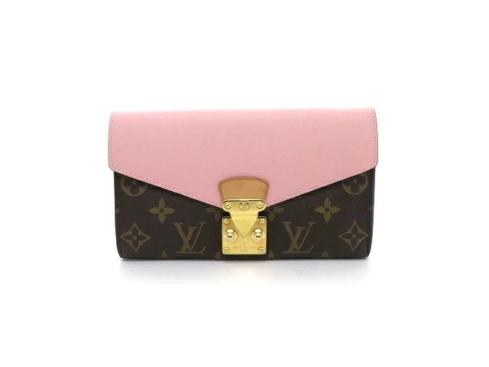 LOUIS VUITTON Portefeuille Pallas Monogram Rose Pink Ballerine